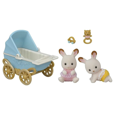 Sylvanian Families - Set carucior iepurasi gemeni [2]