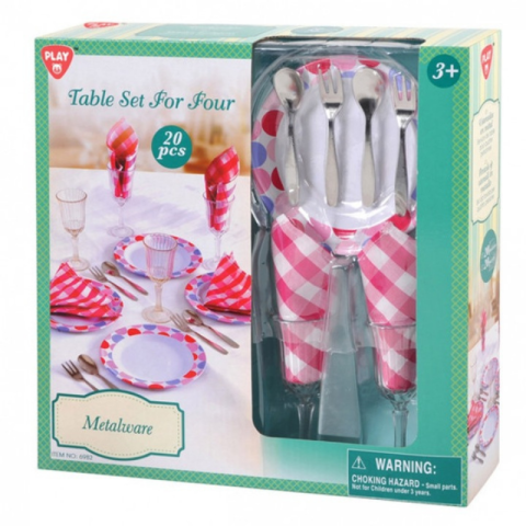 Jucării interactive și tematice - Set de joaca Tacamuri metalice 3 ani+ PlayGo
