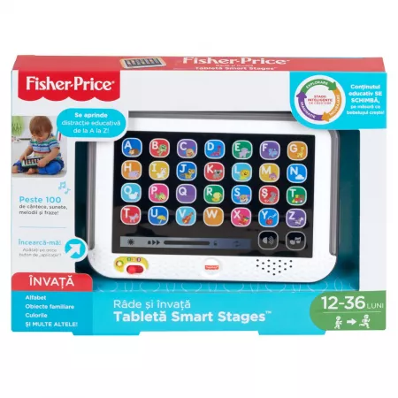 Noutăți Librăria Compas - Tableta educativa cu 3 niveluri de dezvoltare 12 luni+ Fisher Price