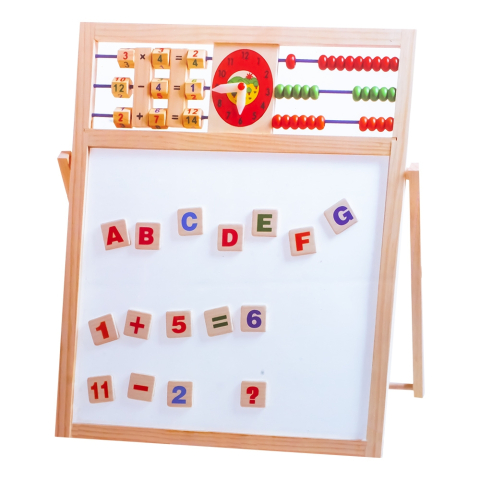 Tablita din lemn magnetica si neagra pentru creta + accesorii 38.5x45cm [2]