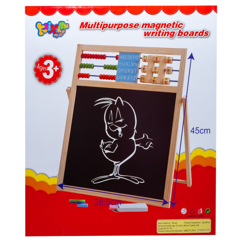 Tablita din lemn magnetica si neagra pentru creta + accesorii 38.5x45cm [1]