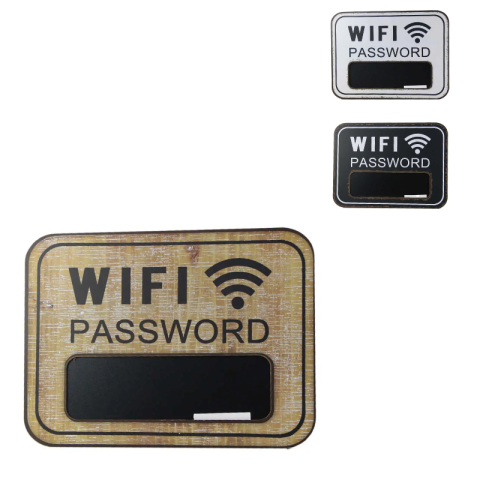 Accesorii table și flipchart - Tablita lemn WiFi Password 39 x 29 x 15 cm modele diferite