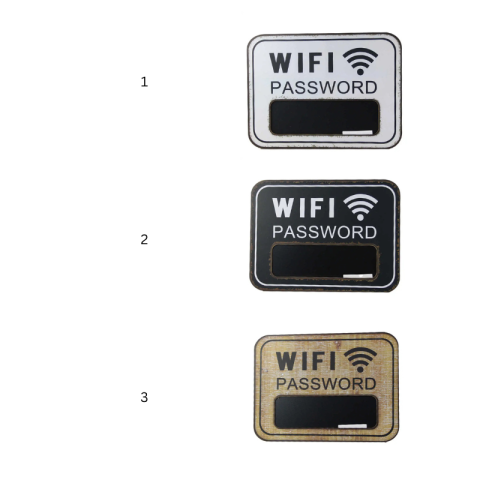 Tablita lemn WiFi Password 39 x 29 x 15 cm modele diferite [1]