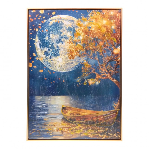 Tablou cu rama din MDF 50 cm model flori [3]