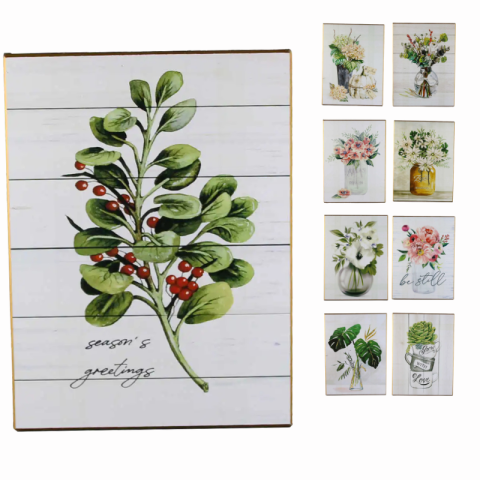 Ornamente și figurine decorative - Tablou pentru perete din lemn 24x32 cm modele diferite