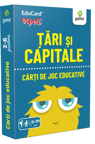 Materiale educaționale - Carti de joc educative - Tari si capitale