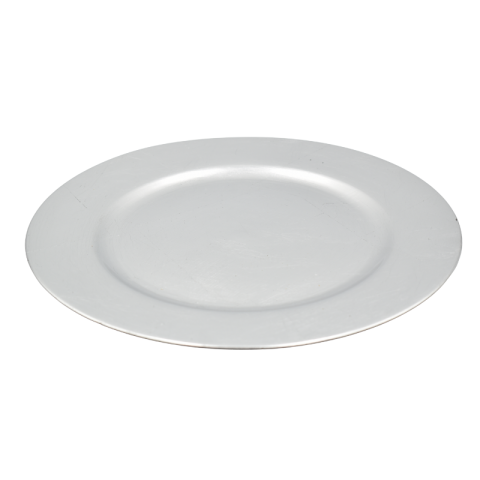 Căni și veselă Crăciun - Tava Craciun 33 cm argintie