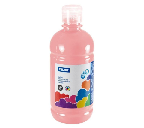 Rechizite școlare - Tempera 500 ml Roz deschis Milan