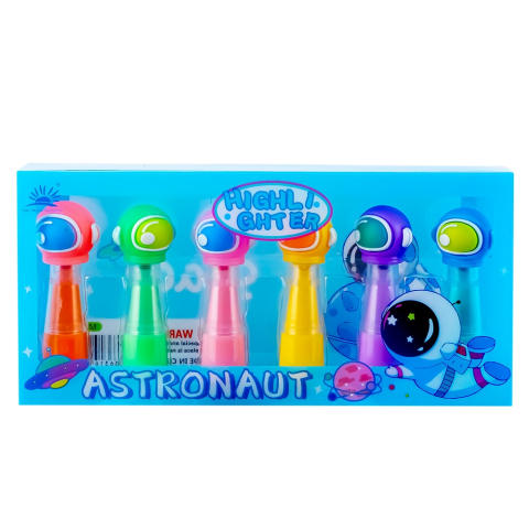 Noutăți Librăria Compas - Set text marker 6 culori Astronaut 17.5 x 8.5 cm