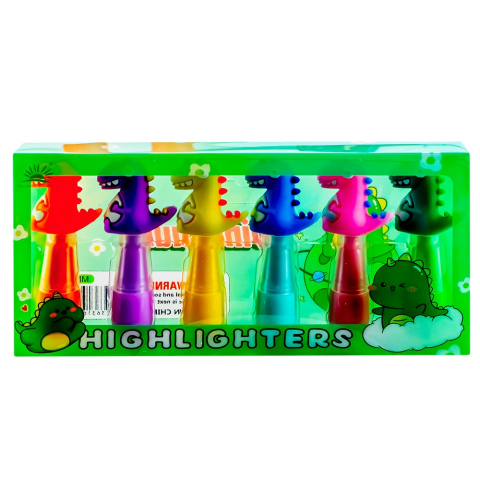 Textmarker 6 culori/set Dinozaur [2]