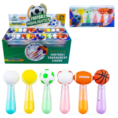 Instrumente de scris - Textmarker 6 culori/set Minge