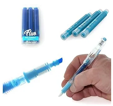 Rechizite școlare - Text marker fluo Office Box albastru