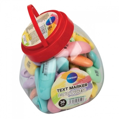 Text marker mini culori pastel varf tesit de 1-5 mm Centrum diferite culori [1]