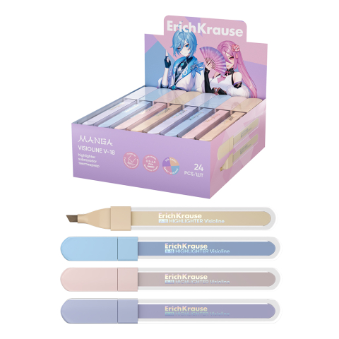 Birotică și accesorii birou - Text marker Visioline Manga Erich Krause culori diferite
