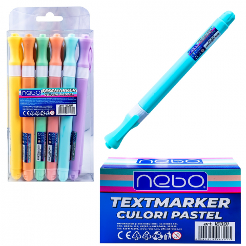 Textmarker Nebo culori pastel 12 buc/set [1]
