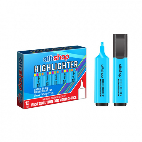 Textmarker fluorescent albastru 1-5 mm OFFISHOP [1]
