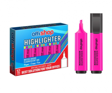Rechizite școlare - Textmarker fluorescent roz 1-5 mm Offishop