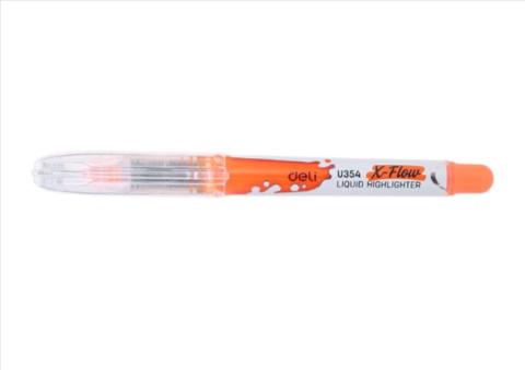 Markere și textmarkere - Textmarker lichid Deli portocaliu 5 mm