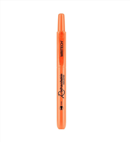 Rechizite școlare - Textmarker retractabil Writech Neon portocaliu