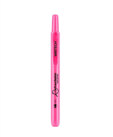 Rechizite școlare - Textmarker retractabil Writech Neon roz