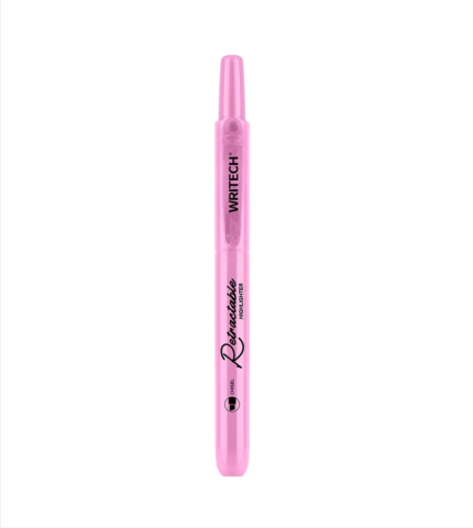 Rechizite școlare - Textmarker retractabil Writech Pastel roz