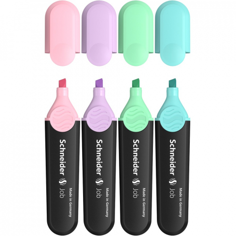 Textmarker set 4 culori pastel Schneider Job [2]