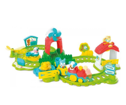 Trenulet interactiv Clementoni Baby The Farm Train cu accesorii ferma [1]