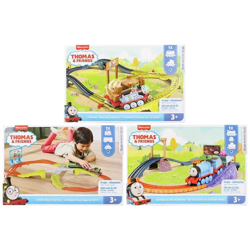Trenulețe de jucărie - Set de pista Thomas & Friends Push Along modele diferite Fisher-Price