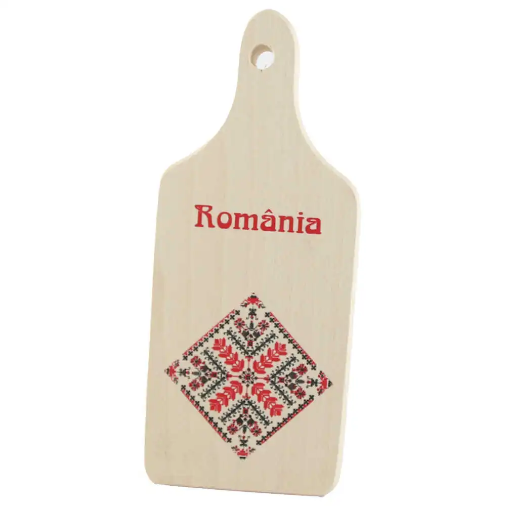 Articole pentru bucătărie - Tocator decorativ Romania 9.5x23 cm Motive traditionale