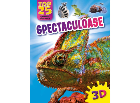 Enciclopedii și atlase pentru copii - Top 25 animale salbatice – Spectaculoase 3D