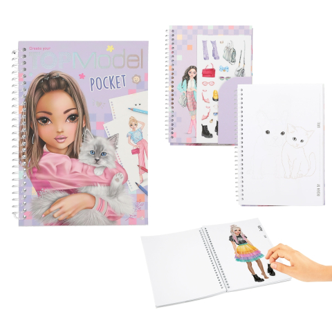 Cărți pentru copii - Carte de colorat de buzunar TOPModel Pocket