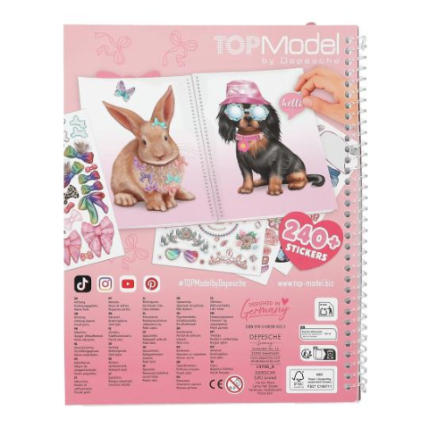 Carte cu stickere Animale TOPModel [3]