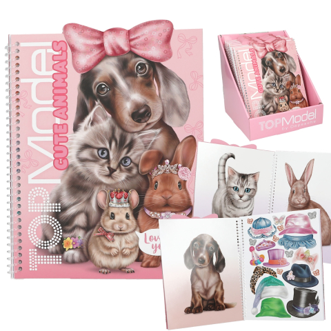 Cărți pentru copii - Carte cu stickere Animale TOPModel