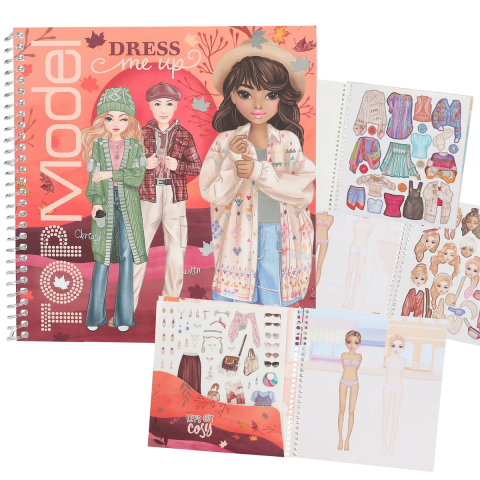 Cărți pentru copii - Carte cu stickere Dress Me Up COSY TOPModel