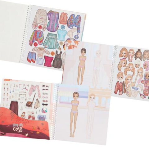 Carte cu stickere Dress Me Up COSY TOPModel [2]