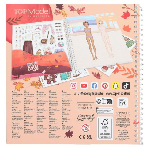 Carte cu stickere Dress Me Up COSY TOPModel [3]