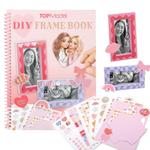 Cărți pentru copii - Carte DIY cu rame foto si stickere TOPModel