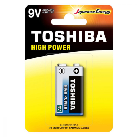 Energie și alimentare - Baterie Toshiba 9V Alkaline High Power 1/set