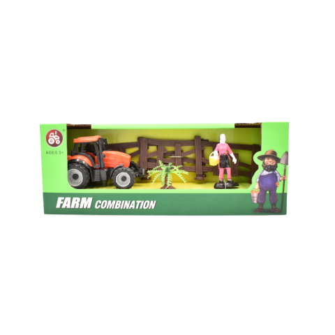 Noutăți Librăria Compas - Tractor cu accesorii ferma + 1 personaj asortat