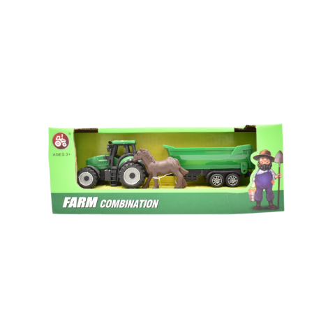 Noutăți Librăria Compas - Tractor cu remorca furaje + 1 animal