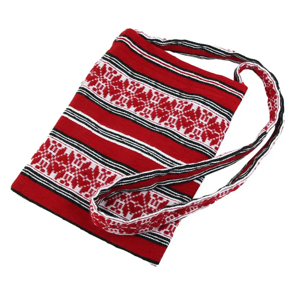 Plase și sacoșe - Traista traditionala cu baier 22x30 cm rosu