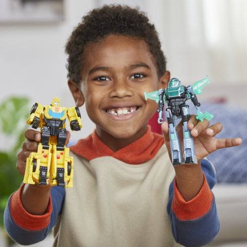 TRANSFORMERS EARTHSPARK SET 2 FIGURINE BUMBLEBEE SI MO MALTO [2]