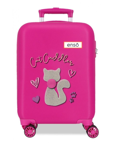 Rechizite școlare - Troler cabina fete Enso Cat Cuddler fuchsia 33 x 50 x 20 cm