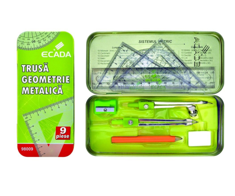 Truse geometrie - Trusa de geometrie metalica Ecada