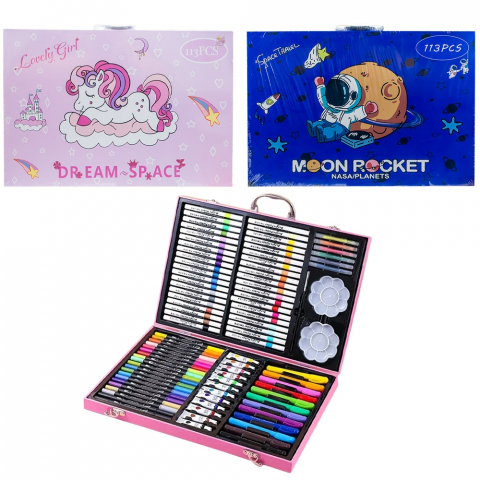 Rechizite școlare - Trusa de pictura si desen 113 piese