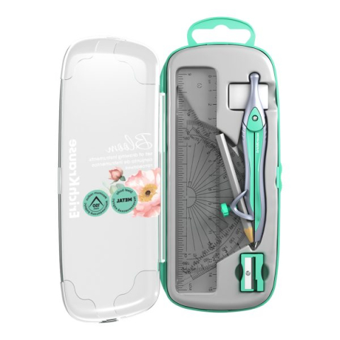 Truse geometrie - Trusa geometrie pastel bloom 7 piese Erich Krause