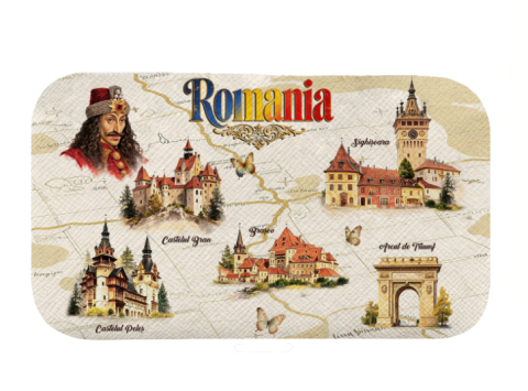 Souvenir România - Trusa manichiura suvenir Romania model obiective turistice