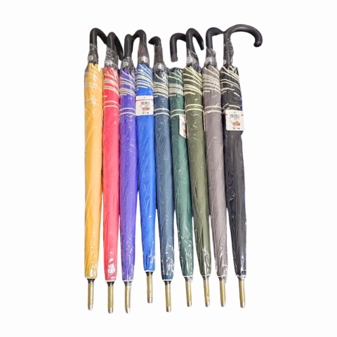 Umbrela de ploaie cu maner curbat 96 cm diferite culori [1]