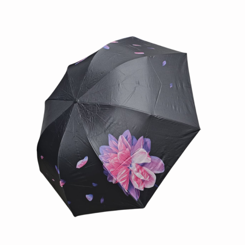 Umbrela pliabila cu husa 93x64/24cm flori [3]