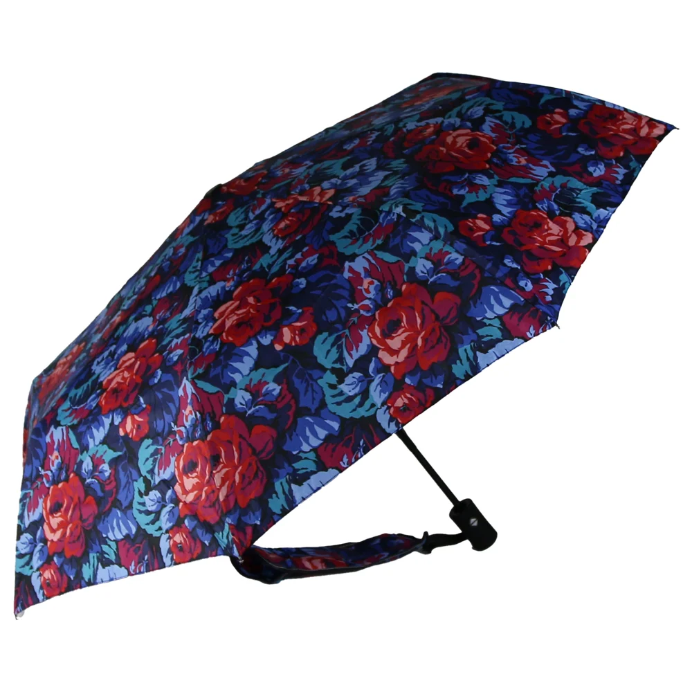 Noutăți Librăria Compas - Umbrela pliabila cu husa flori 95x55/28cm diverse modele